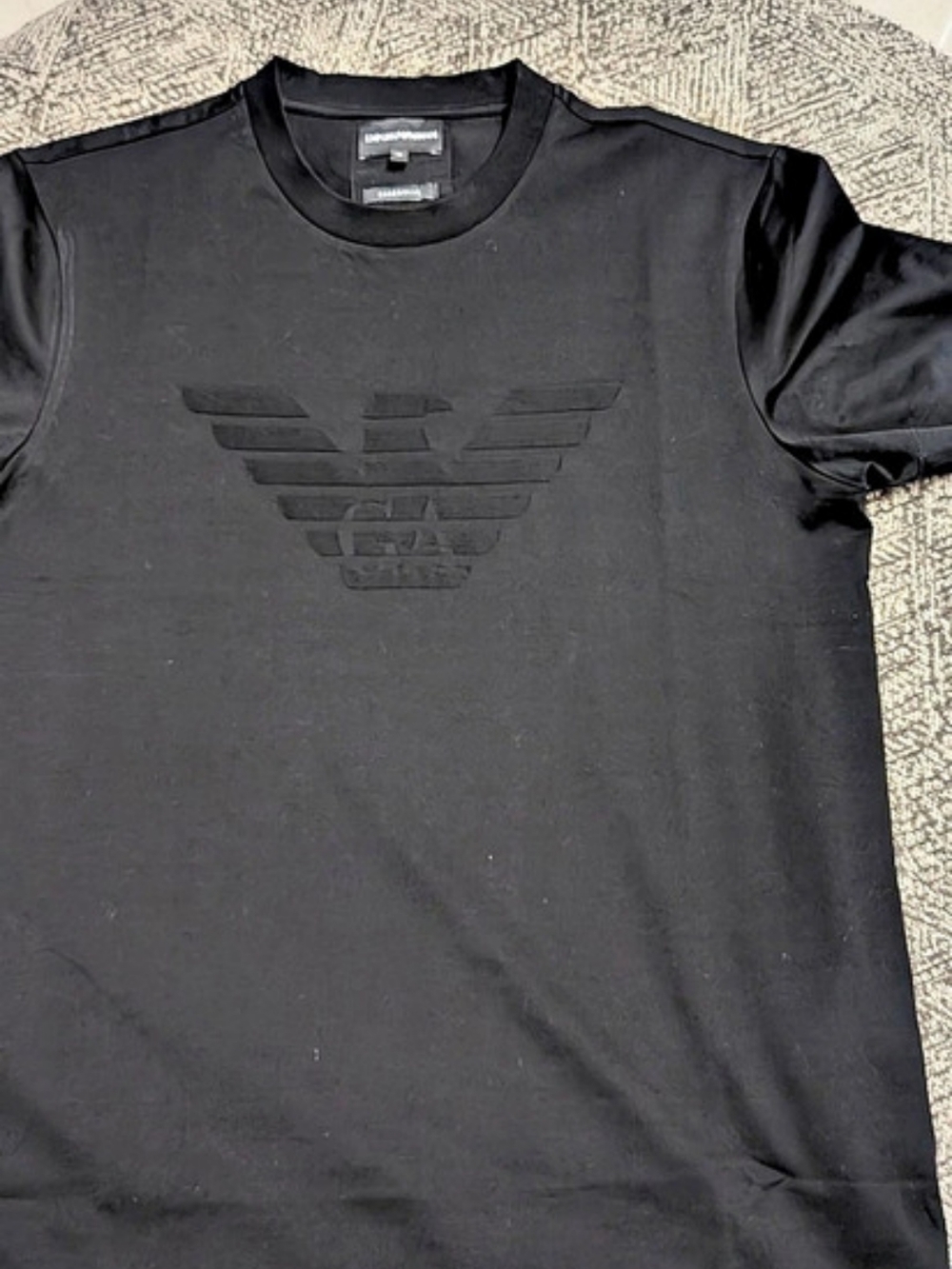 Emporio Armani Essential T-Shirt Men's Black T-Shirt Size Medium Like New